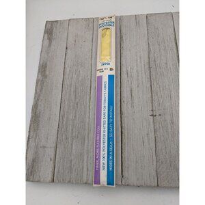 Vintage J&P Coats Polyester Invisible Zipper 12"-14" Yellow 157-A